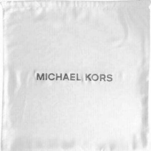 NWT Michael Kors Dust Bag White Gray Silky Medium MINT!